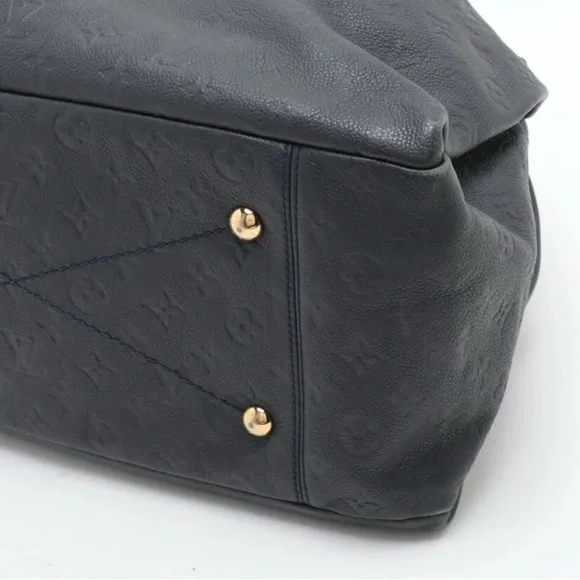 Louis Vuitton Navy Empreinte Embossed Monogram Shoulder Bag with Gold Hardware - Picture 5 of 11